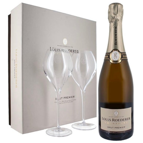 Louis Roederer Champagne & Glasses Gift Box