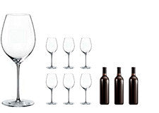 Rona Red Wine Glasses & Rioja Wine Gift Set