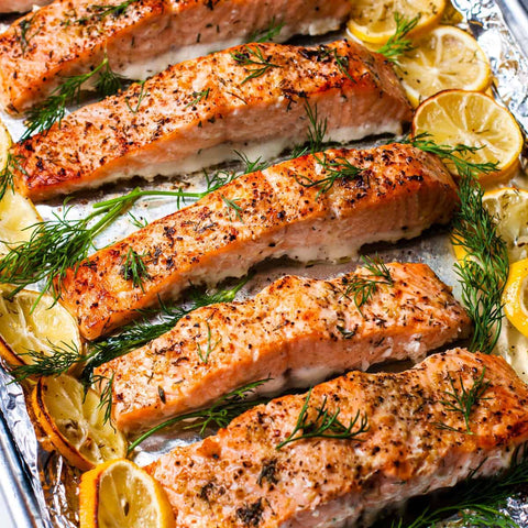 Herb-Crusted Salmon with Lemon Dill Butter - Perfect for the Grill & La Lisse Soie d'Ivoire!