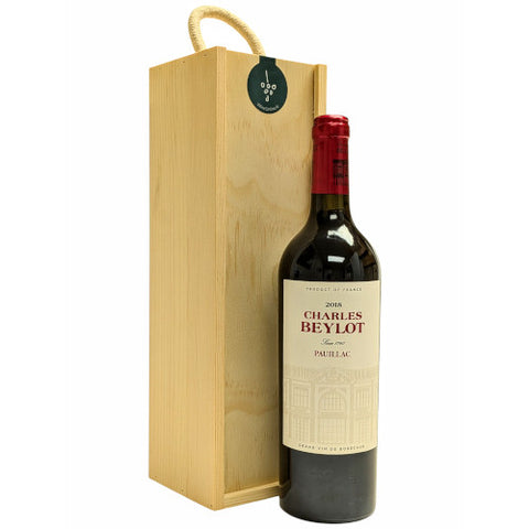 Pauillac Wooden Gift Single Bottle