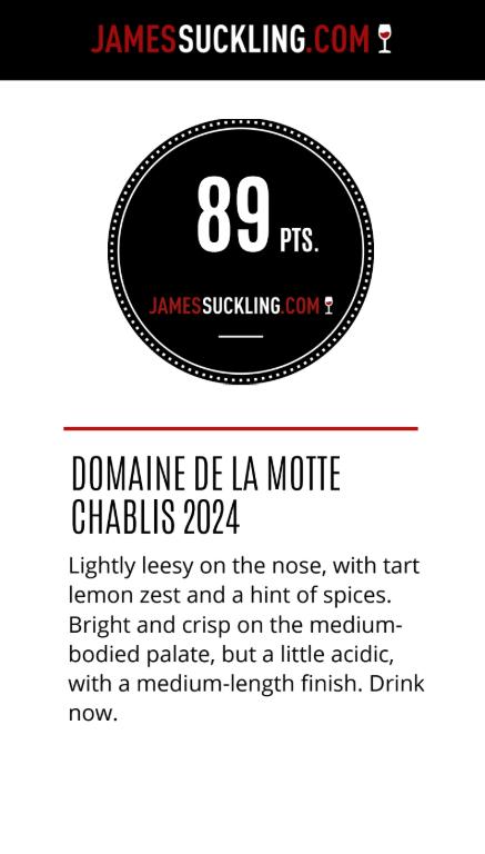 Domaine De La Motte Chablis Half Bottle
