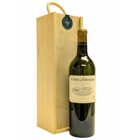 L'Esprit de Chevalier Blanc Wooden Gift Single Bottle
