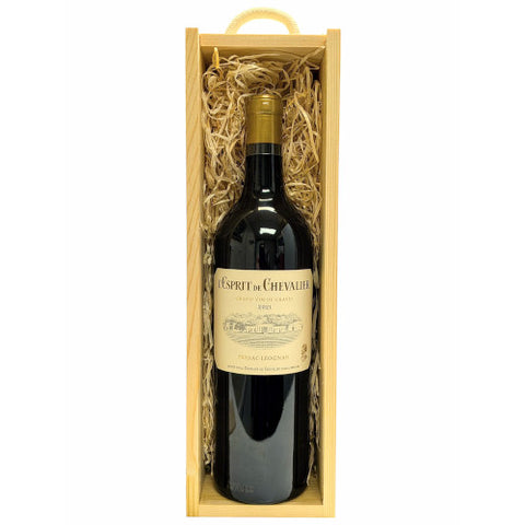 L'Esprit de Chevalier Blanc Wooden Gift Single Bottle