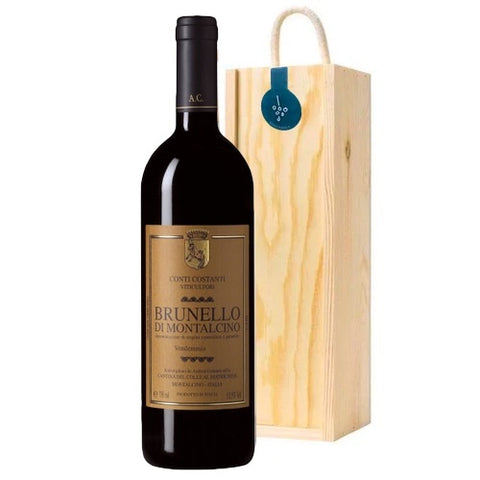 Brunello di Montalcino Conti Costanti 2017 Single Bottle Wooden Gift Box