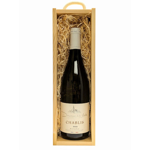 Chablis Wooden Gift Single Bottle