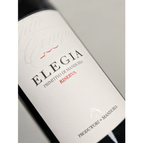 Elegia Riserva Primitivo Manduria Single Bottle