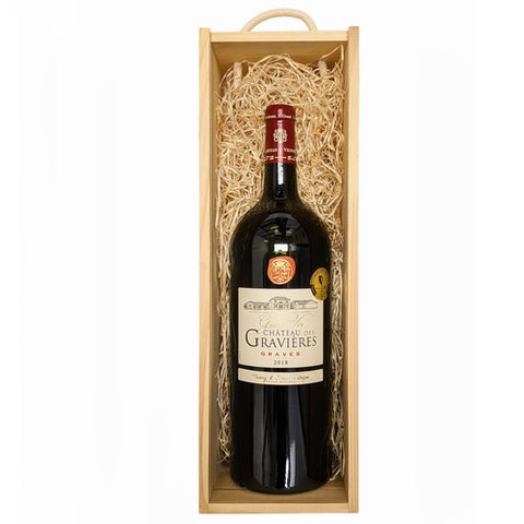 Château Des Gravieres, Graves 2018 Single Magnum (Wooden Box)