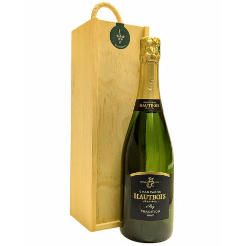 Champagne Wooden Gift Single Bottle
