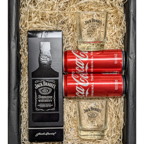 Jack Daniel's & Coca Cola Whiskey Gift Box