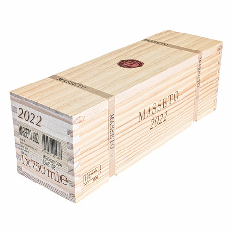Masseto 2022 Single Bottle in Wood