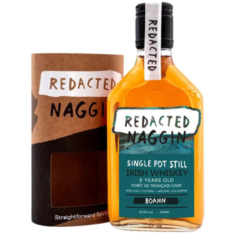 Redacted Naggin 5 Year Old Single Pot Still (Boann) 200ml