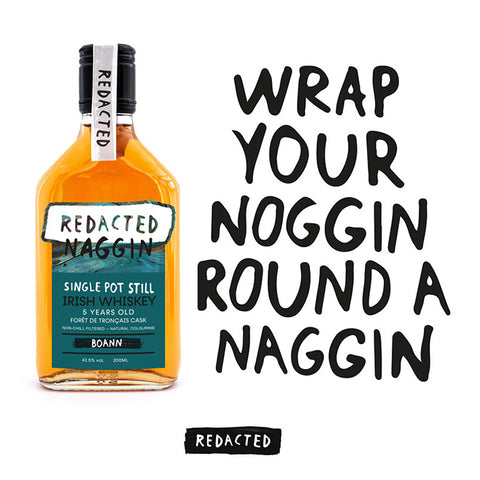 Redacted Naggin 5 Year Old Single Pot Still (Boann) 200ml