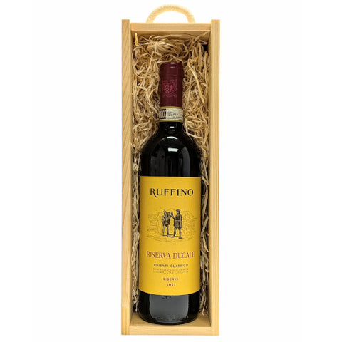 Ruffino Chianti Riserva Wooden Gift Single Bottle