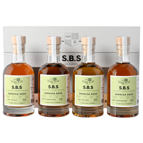 S.B.S 4 Bottle Hampden Estate Rum Gift Box