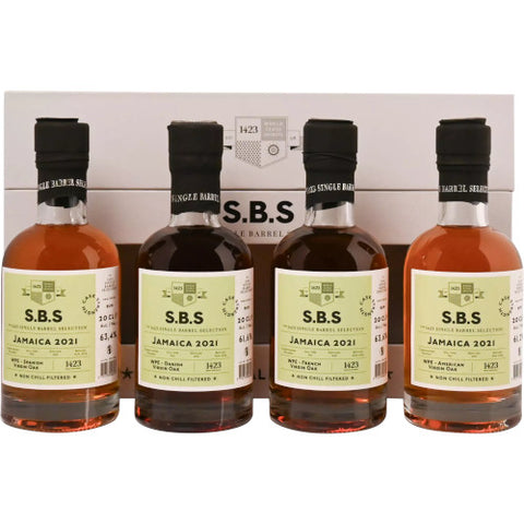 S.B.S 4 Bottle Jamaican Rum Gift Box