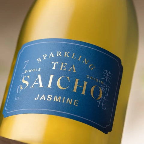 Saicho Jasmine Sparkling Tea Alcohol Free Single Bottle