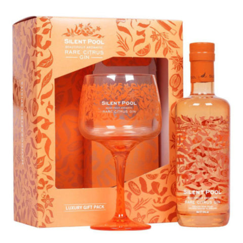 Silent Pool Rare Citrus Gin 50cl & Large Glass Gift Pack