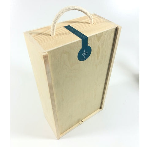 Grower Champagne & Glasses Wooden Gift Set