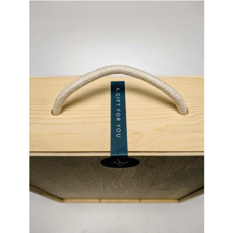 Grower Champagne & Glasses Wooden Gift Set