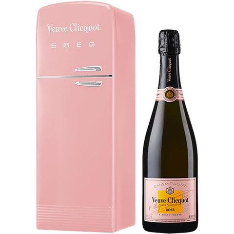 Veuve-Clicquot Smeg Fridge Rosé Single Bottle Gift Pack