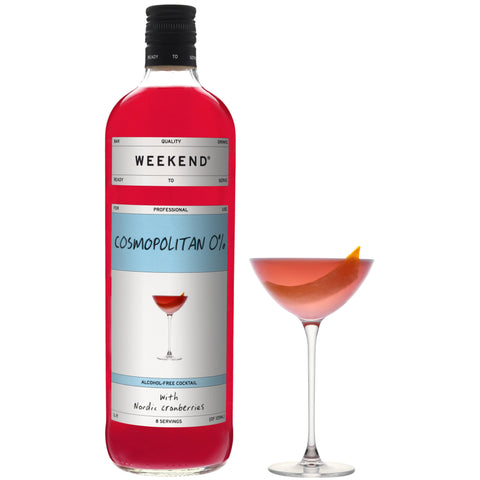 Weekend Cosmopolitan 0% Alcohol Free 1L (serves 8)