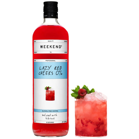 Weekend Lazy Red Cheeks 0% Alcohol Free 1L (serves 8)