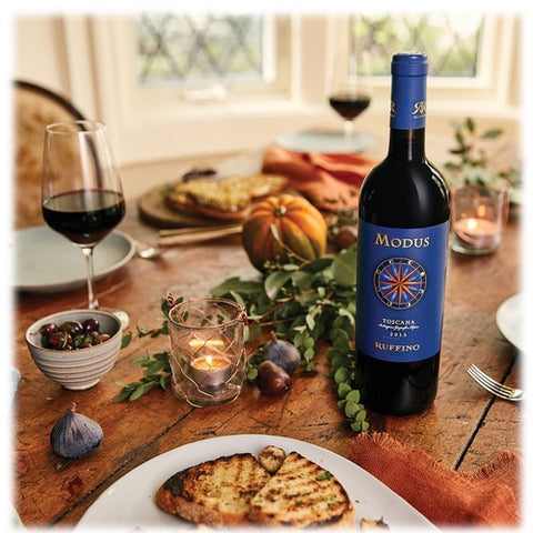 Ruffino Modus Blue Magnum in Wooden Gift Box