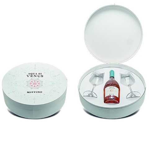 Ruffino Aqua di Venus Toscana Rosé Gift set with two Glasses