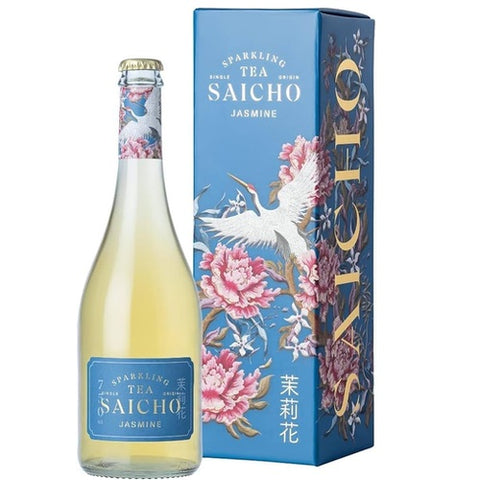 Saicho Jasmine Sparkling Tea Alcohol Free Single Bottle