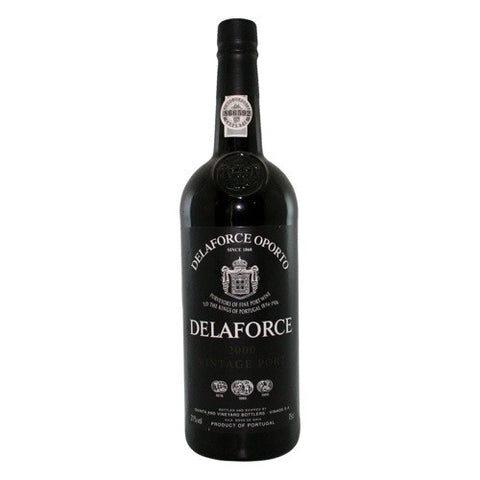 Vintage Port 2000 Delaforce Single Bottle in A Wooden Gift Box