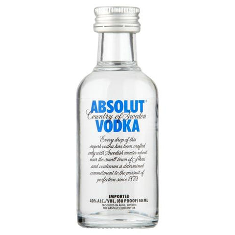 Absolut Vodka Miniatures 5cl