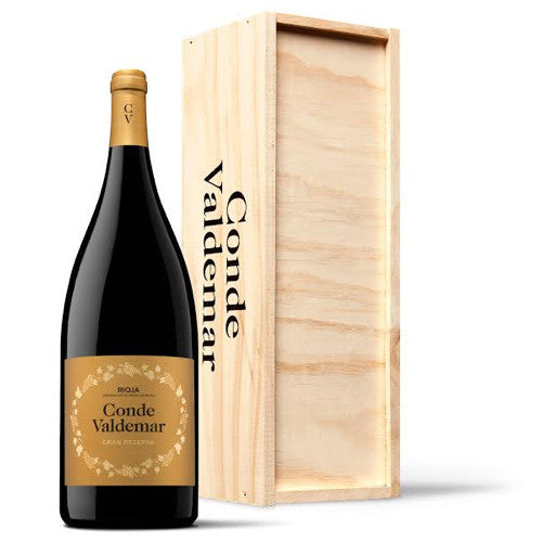 Conde de Valdemar Rioja Gran Reserva Magnum in Wooden Gift Box