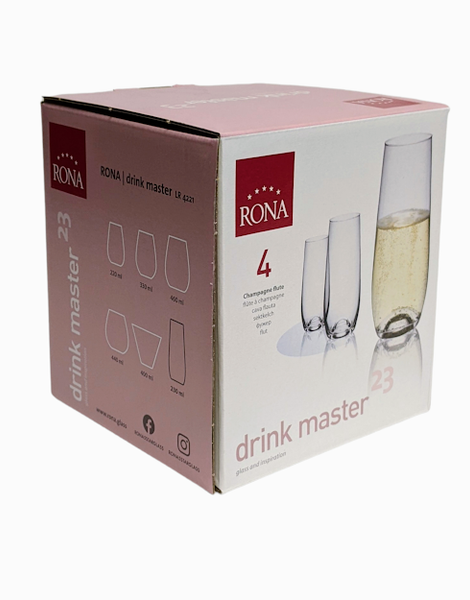 Rona Drinkmaster 23 Stemless Wine Glasses - Set of 4