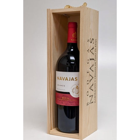 Bodegas Navajas Crianza 2018 Magnum In Wood Gift Box