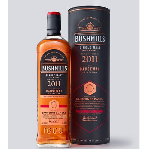 Bushmills  Causeway Collection 2011 Sauternes Cask Single Malt Whiskey