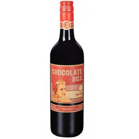 Chocolate Box Shiraz single bottle.