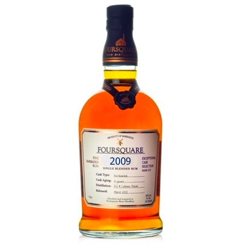 Foursquare 2009 12 Year Old- Exceptional Cask Selection Rum Single Bottle