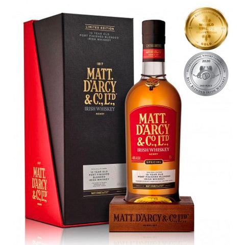 Matt Darcy 10 Year Old Port Finish Irish Whiskey