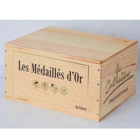 Gold Medal Six Bottle Bordeaux Wooden Gift Box | Save 25%