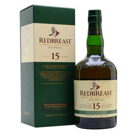 Redbreast 15 Year Old Single Pot Still Irish Whiskey