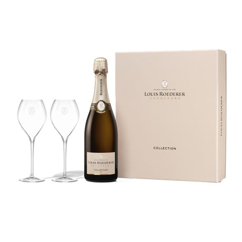 Louis Roederer Champagne & Glasses Gift Box