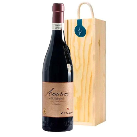 Zenato Valpolicella Amarone Single Bottle Wooden Gift Box